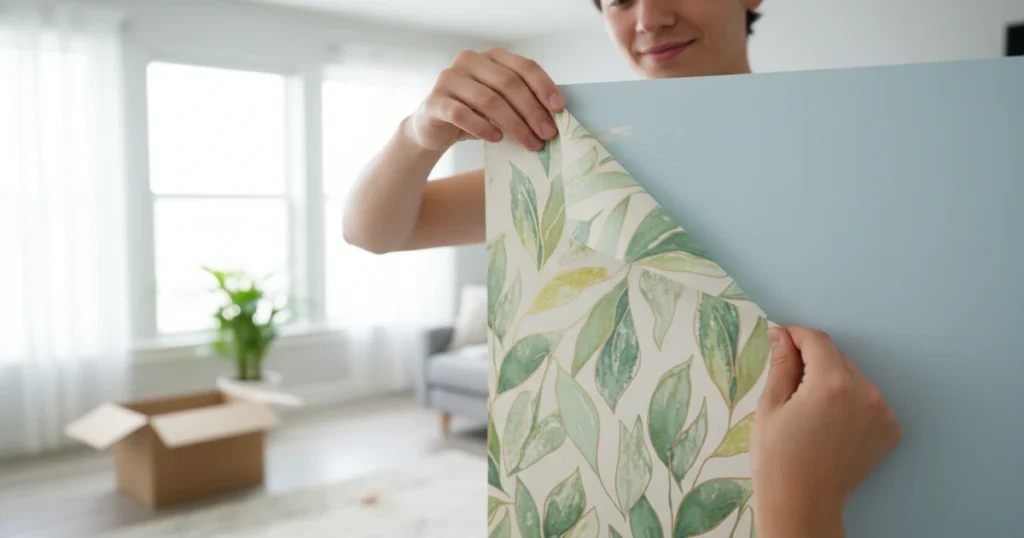 “Removing peel and stick decor without damaging rental walls”