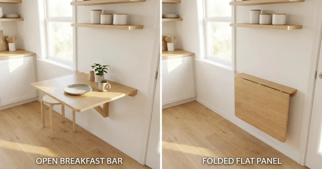 space saving foldable tables