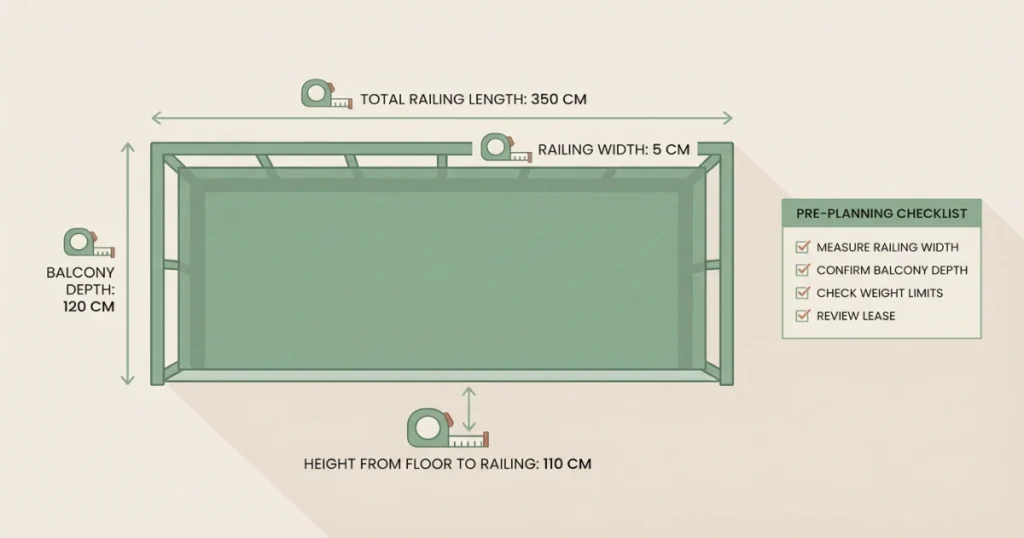 Small Balcony Upgrades Using No-Damage Planters & Railings (2026 Renter Guide)