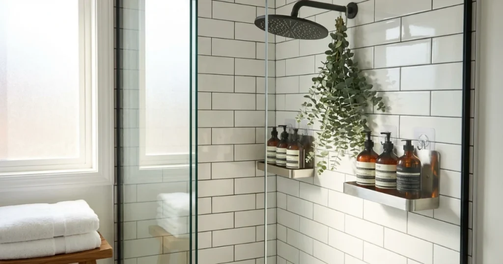 Damage free bathroom