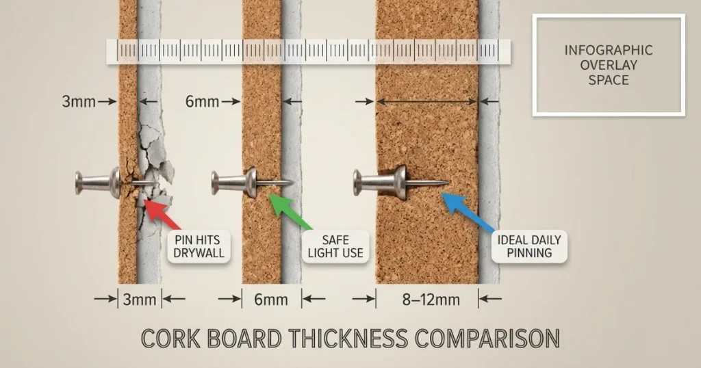 no-damage cork and bulletin boards
