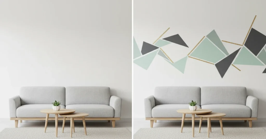 Peel and stick wall decorations