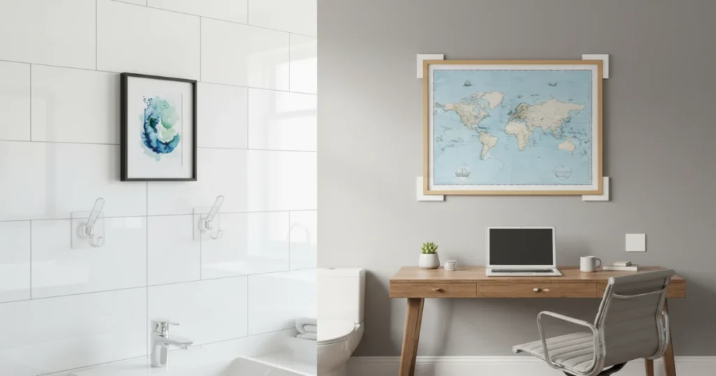 6 Easy Ways to Hang Art Without Nails (Renter-Friendly)