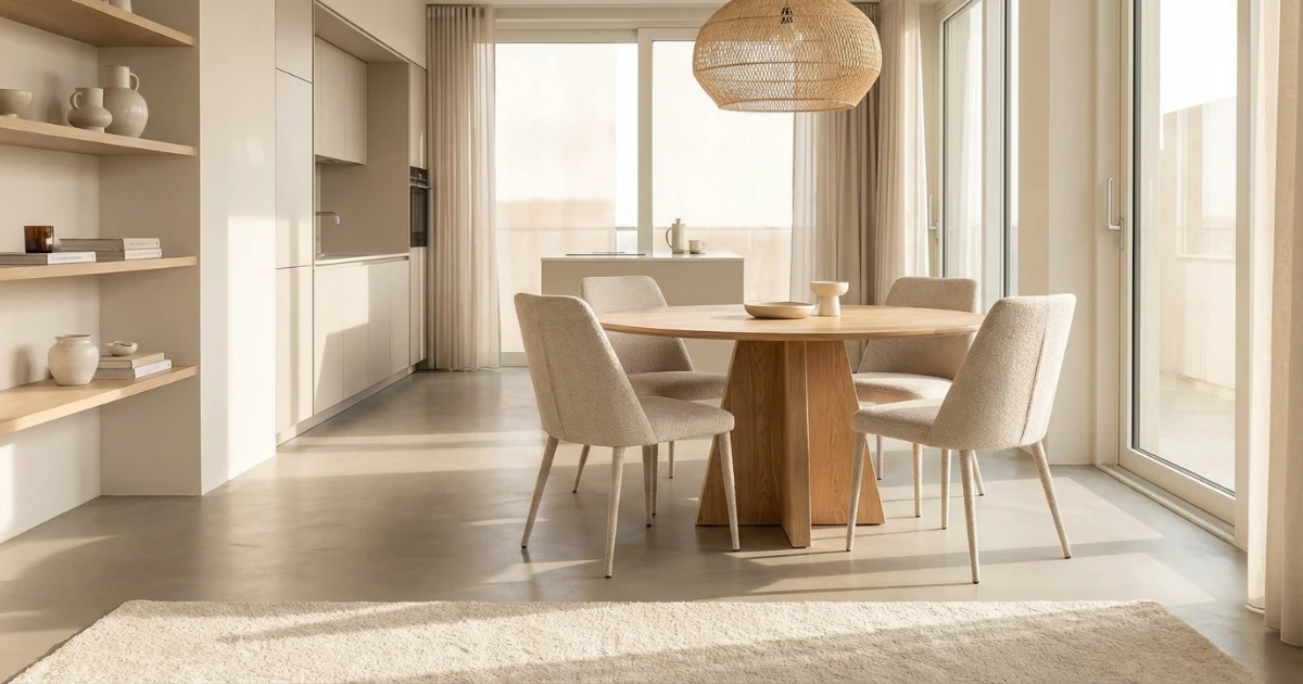 space saving round dining sets