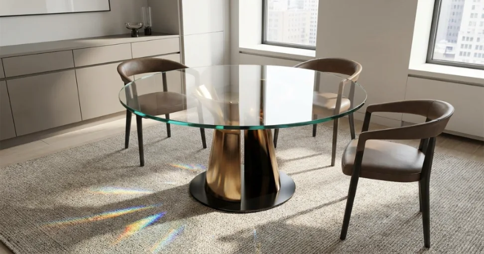 space saving round dining sets