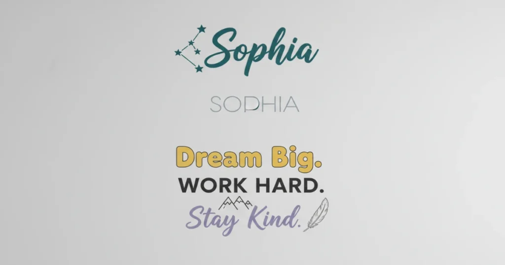 Customizable wall decor stickers