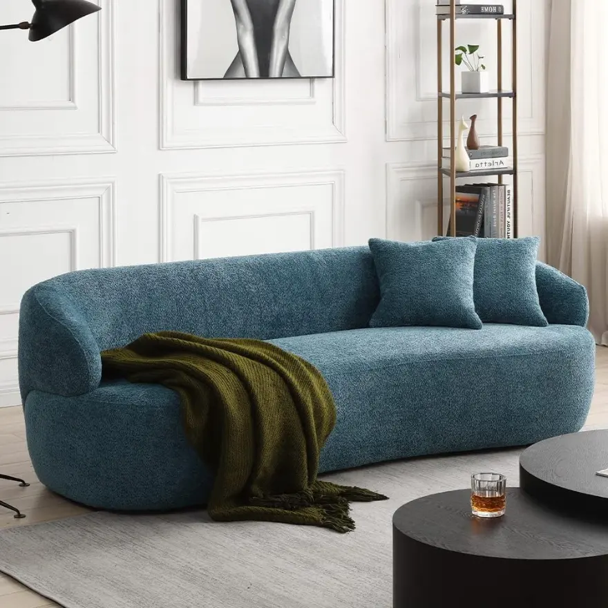 WILLIAMSPACE curved boucle sofa