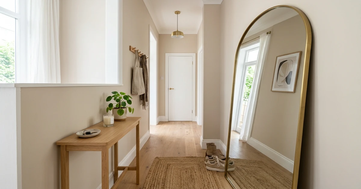 command hooks entryway setup on apartment wall holding keys bag and jacket without drilling