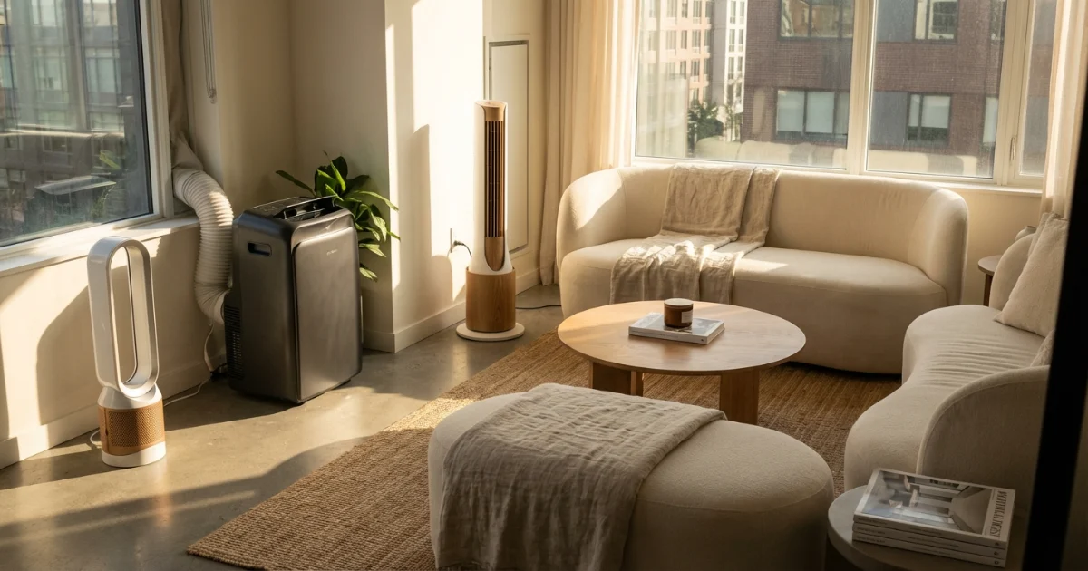 air conditioners and fans