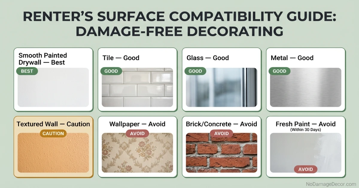 Step by step instructions showing how to apply Command picture hanging strips to a wall correctly