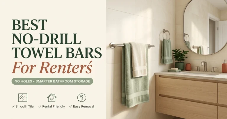 no drill towel bar