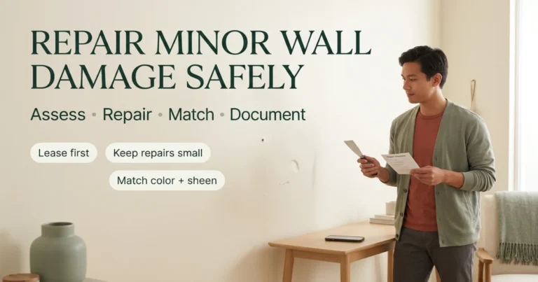 how to repair minor wall damage in a rental