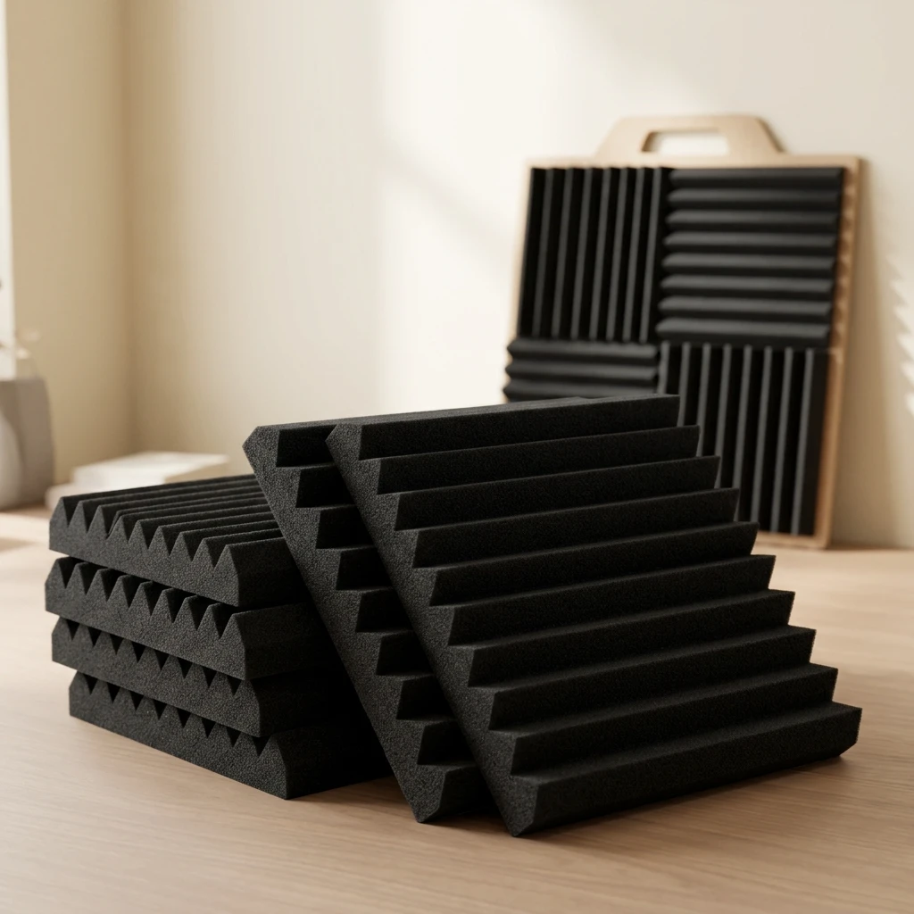 Focusound 52 pack one-inch wedge acoustic foam panels