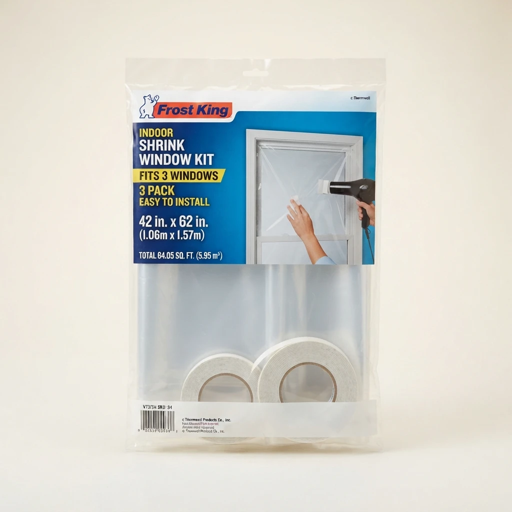 Frost King V73/3H indoor shrink window kit product package