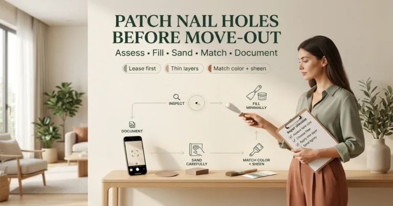 patch nail holes before moving out