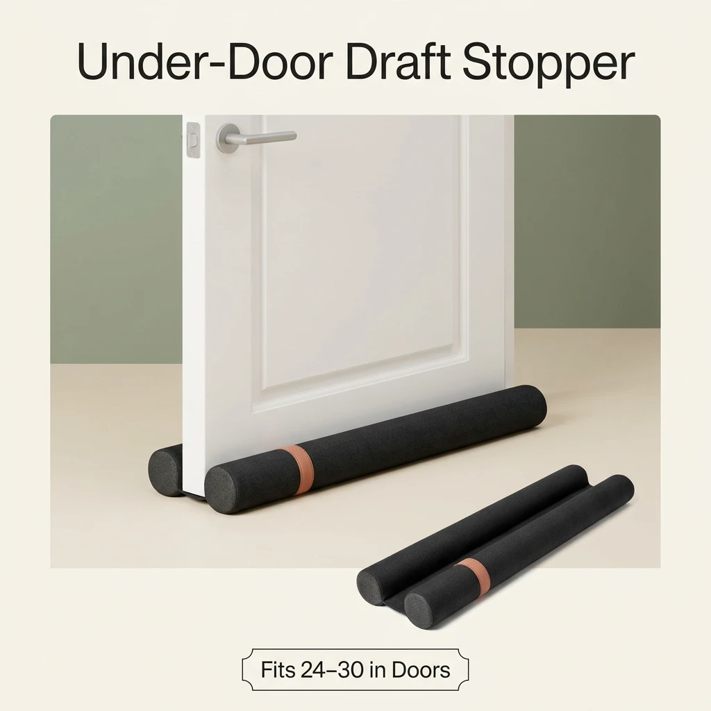 MAXTID adjustable double-sided draft stopper for 24 to 30 inch doors