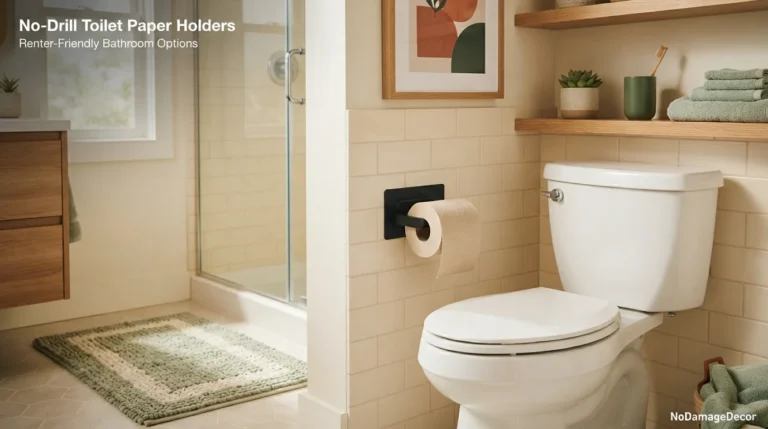 No-Drill Toilet Paper Holder