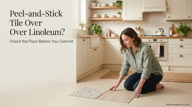 Peel-and-Stick Tile Over Linoleum