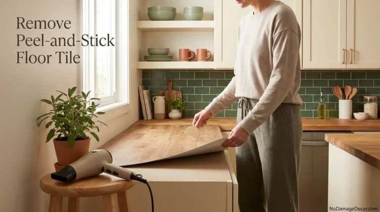 Remove Peel-and-Stick Floor Tile