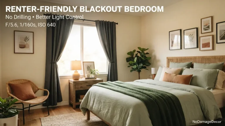 Renter-Friendly Blackout Bedroom