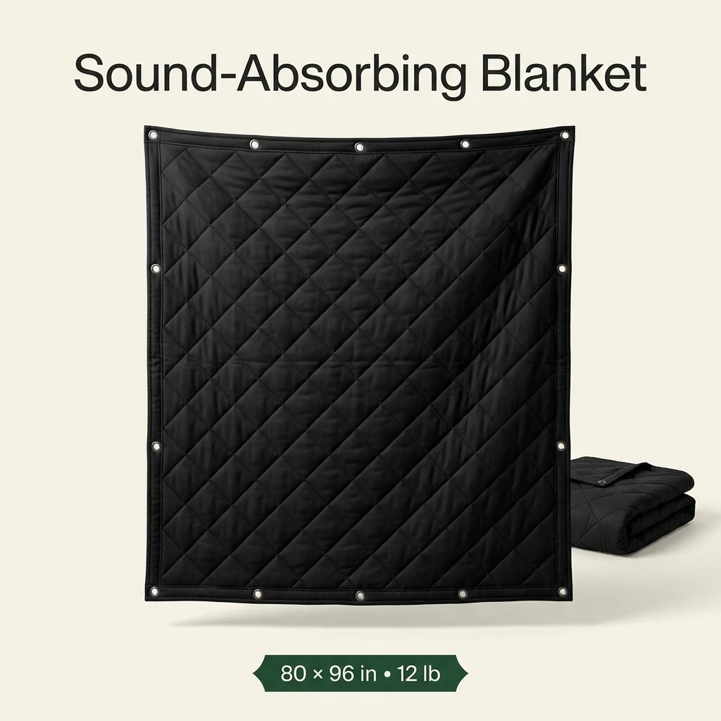US Cargo Control 80 by 96 inch sound-absorbing blanket with grommets