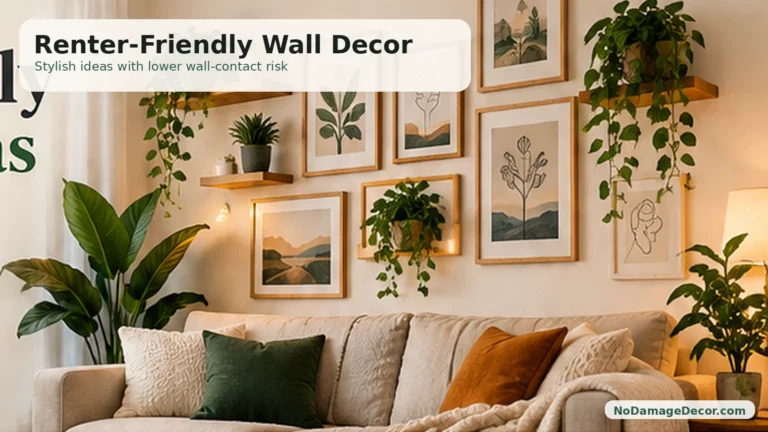 no damage wall decor ideas